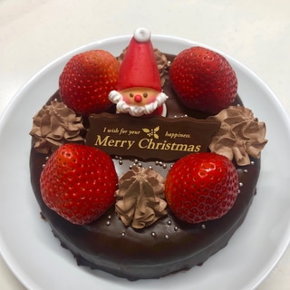 ザッハトルテ風・クリスマスケーキ